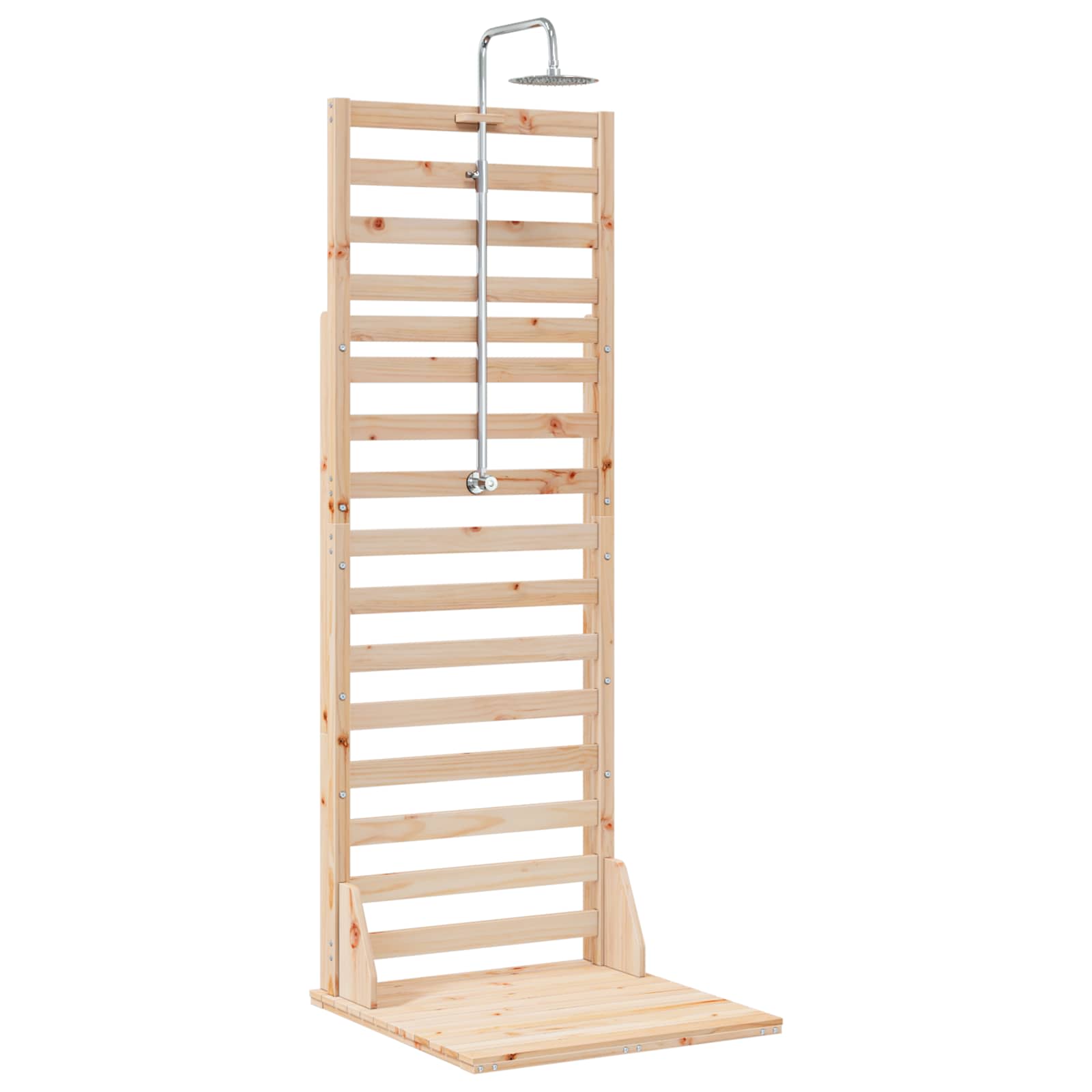 vidaXL Prysznic na zewnątrz 225 cm naturalny