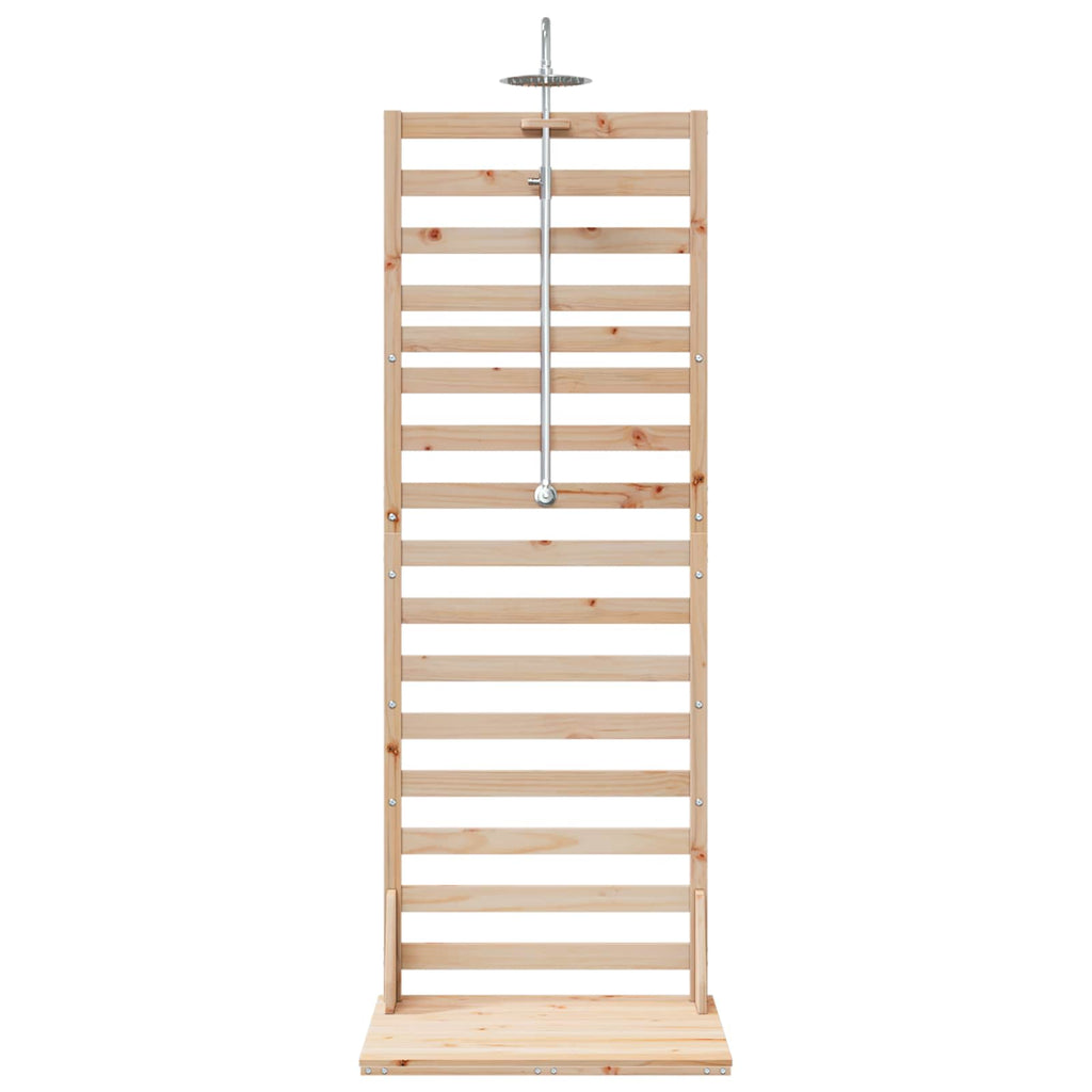 vidaXL Prysznic na zewnątrz 225 cm naturalny