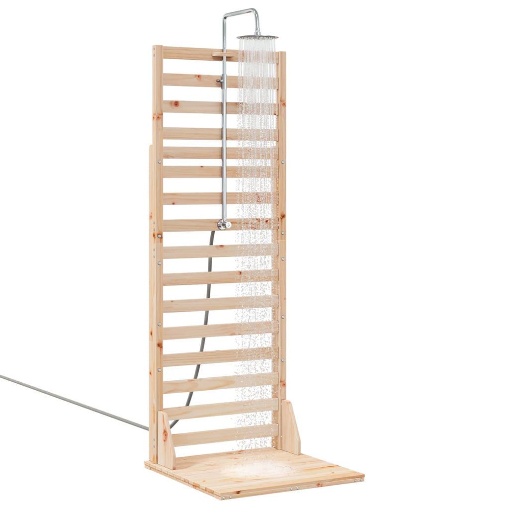 vidaXL Prysznic na zewnątrz 225 cm naturalny