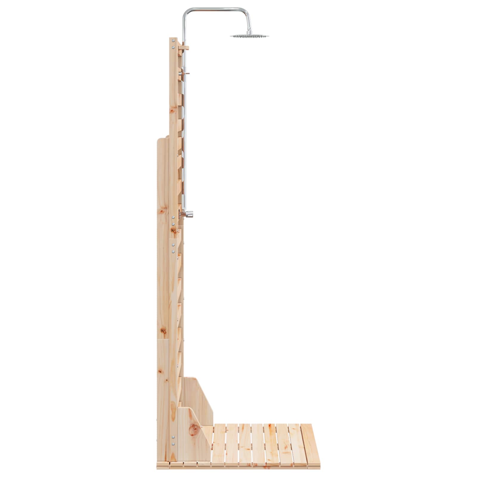 vidaXL Prysznic na zewnątrz 225 cm naturalny