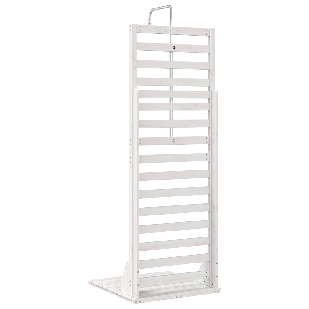 vidaXL Prysznic na zewnątrz 225 cm Biały