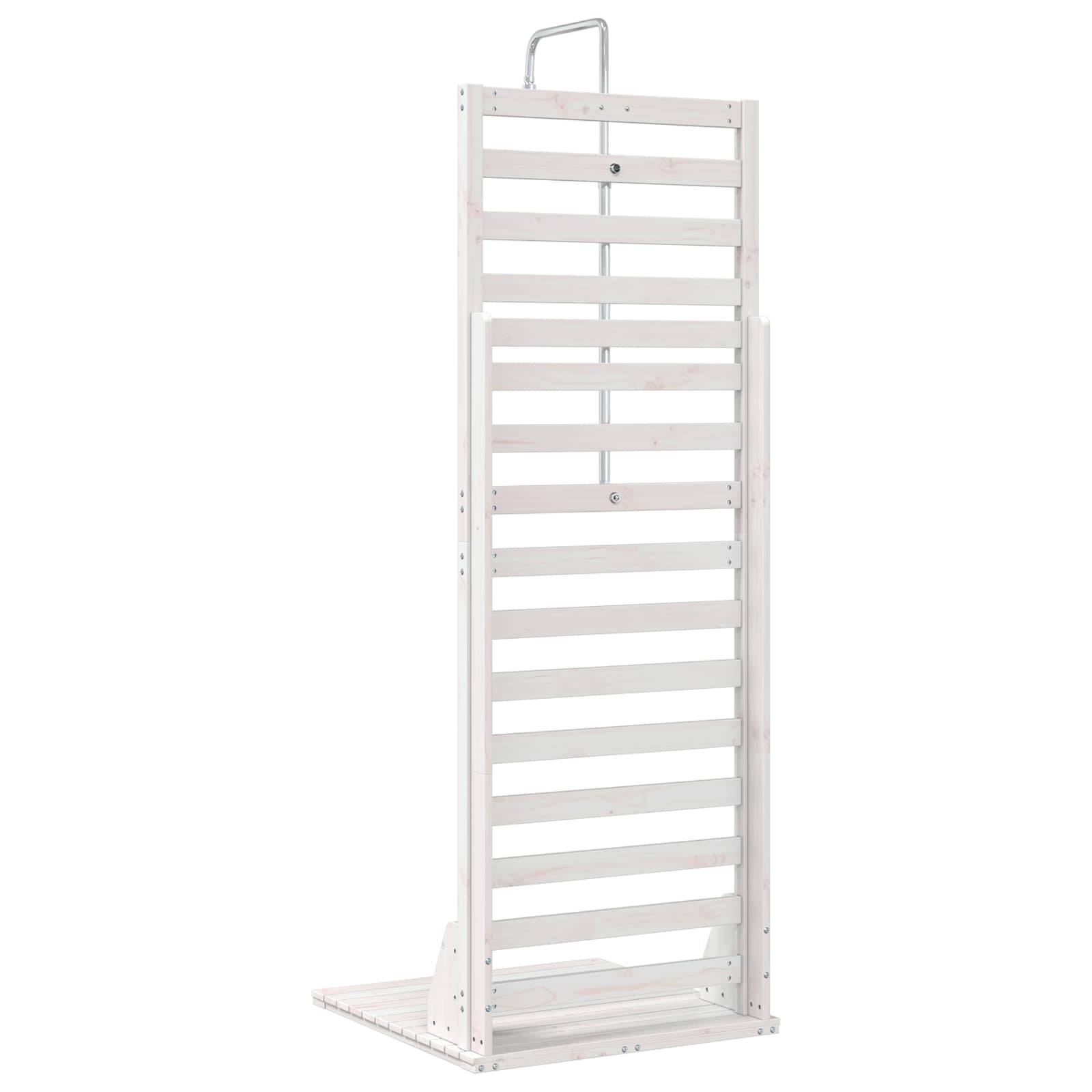 vidaXL Prysznic na zewnątrz 225 cm Biały