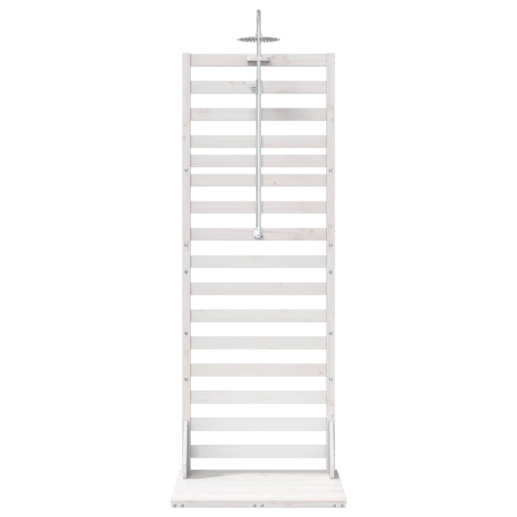vidaXL Prysznic na zewnątrz 225 cm Biały