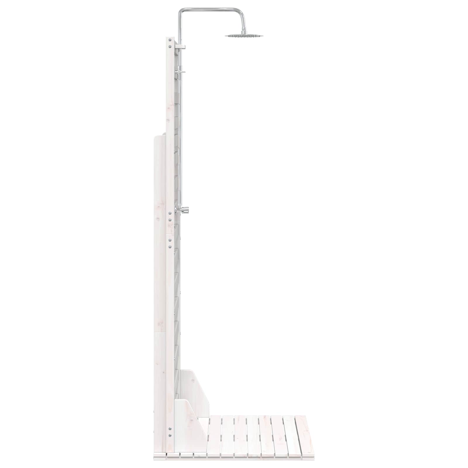 vidaXL Prysznic na zewnątrz 225 cm Biały