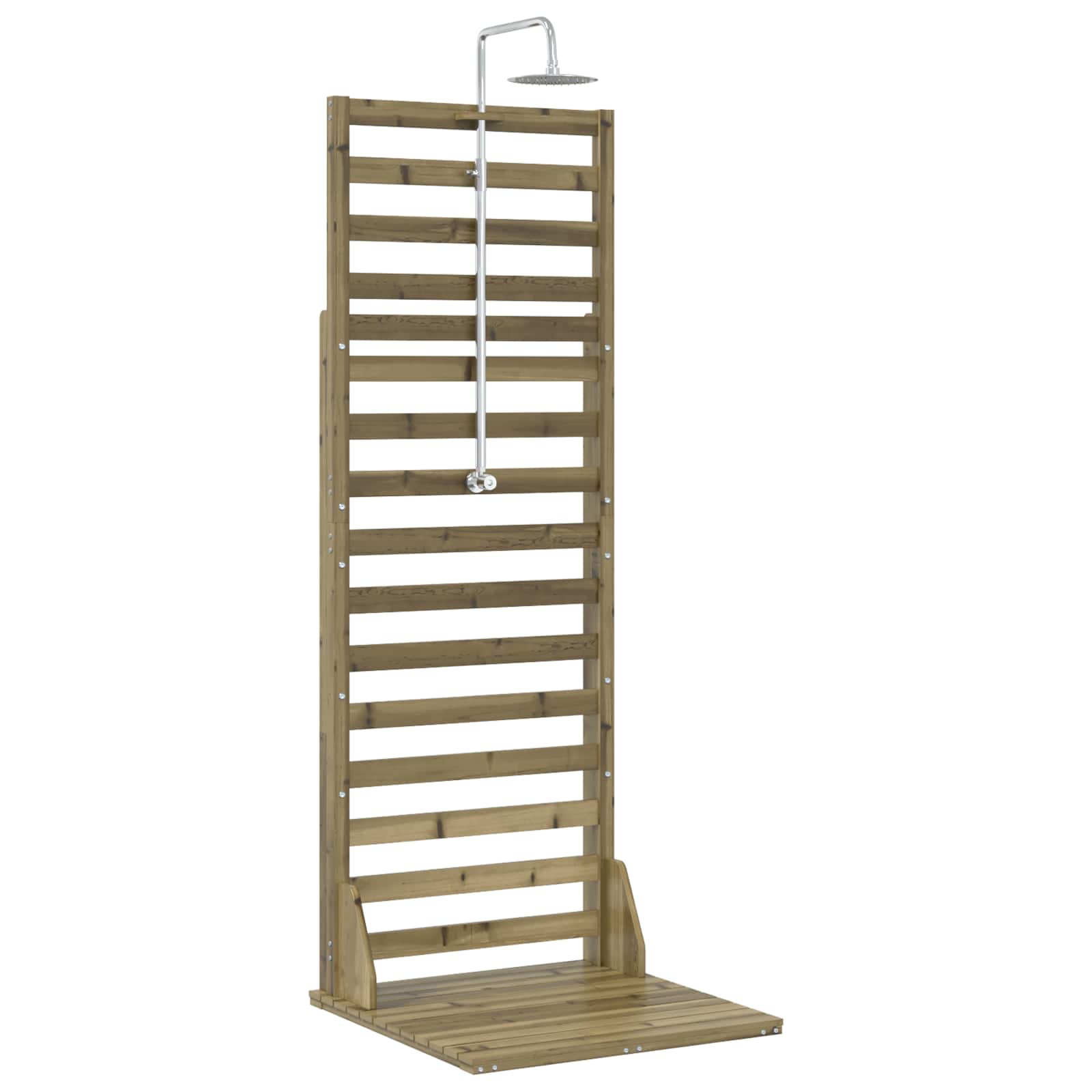 vidaXL Prysznic na zewnątrz 225 cm naturalny