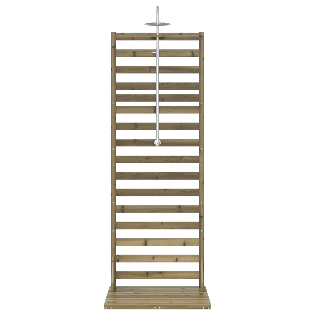 vidaXL Prysznic na zewnątrz 225 cm naturalny