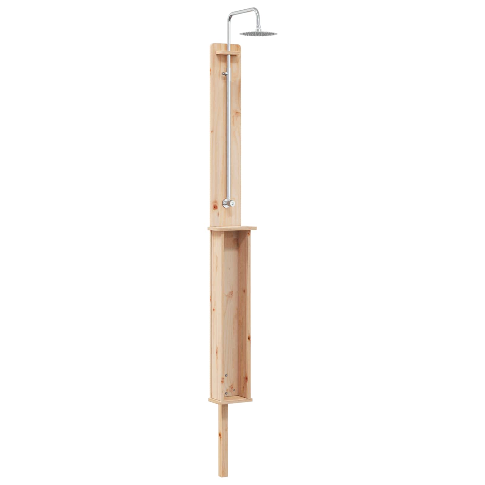 vidaXL Prysznic na zewnątrz 246 cm naturalny