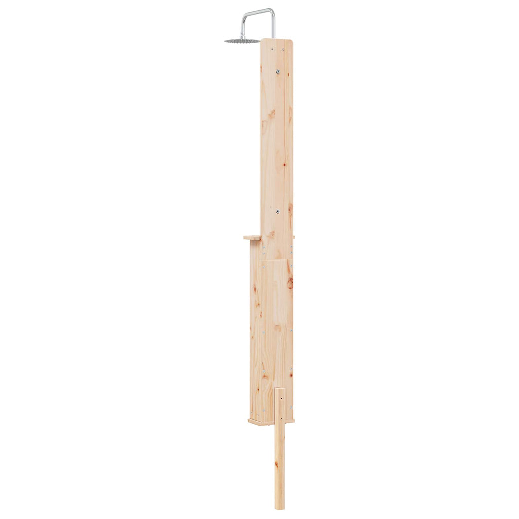 vidaXL Prysznic na zewnątrz 246 cm naturalny