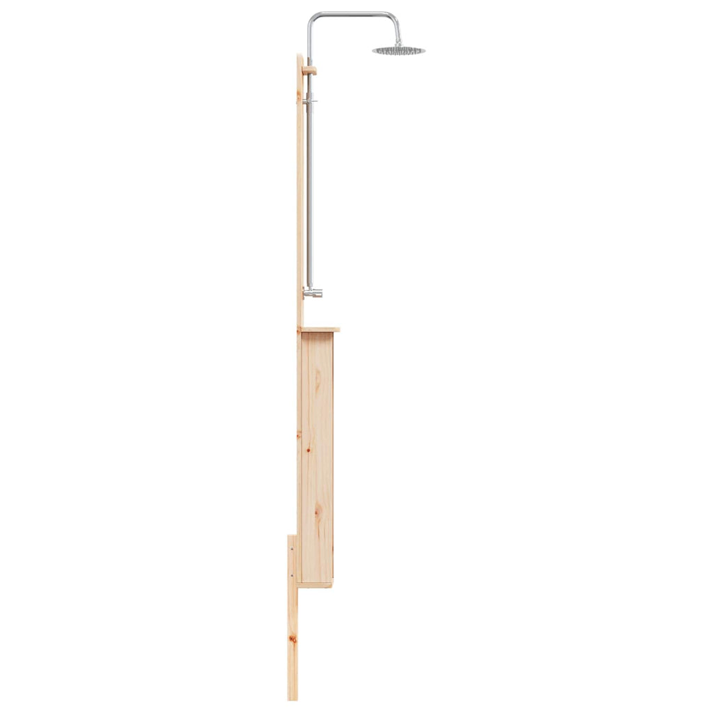 vidaXL Prysznic na zewnątrz 246 cm naturalny