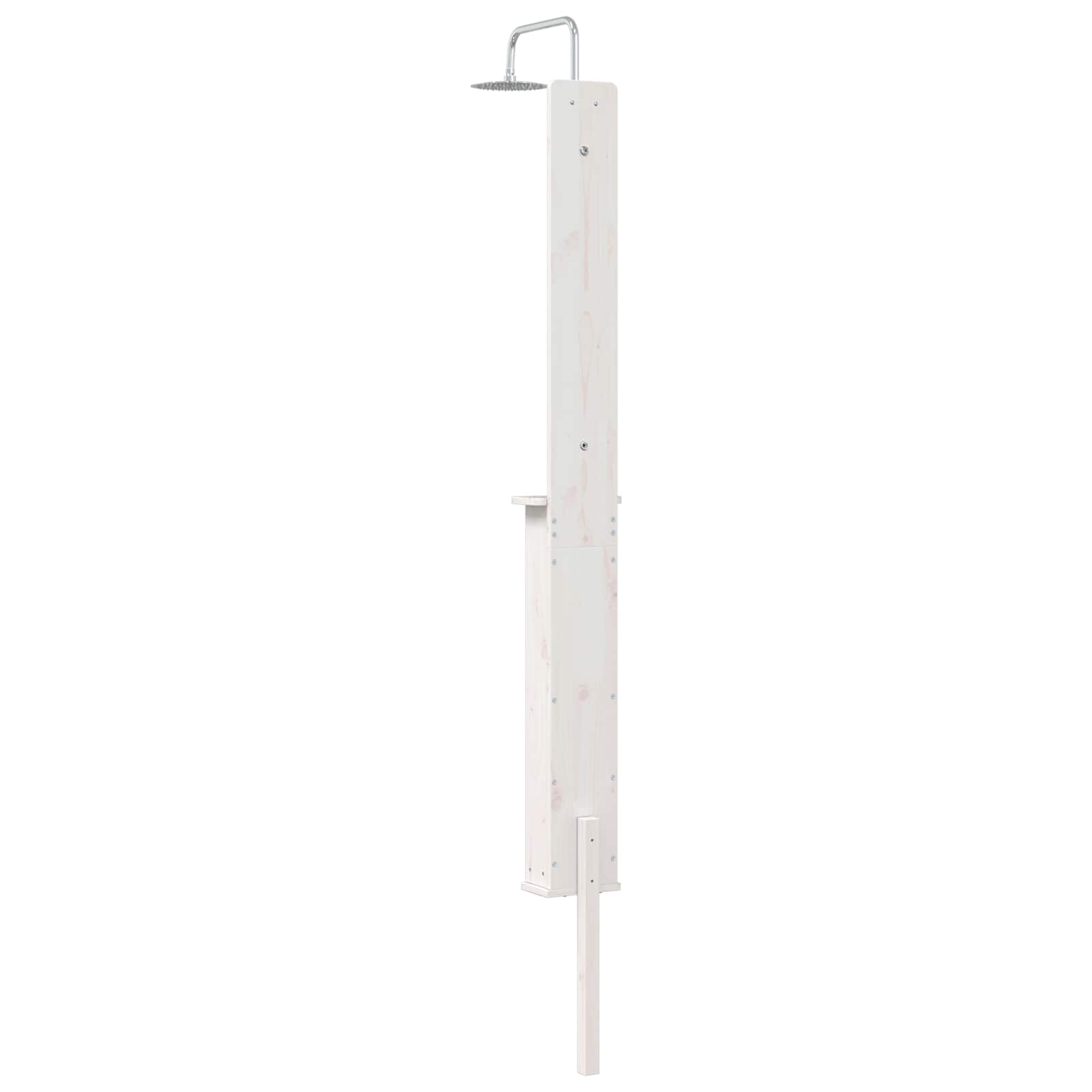 vidaXL Prysznic na zewnątrz 246 cm Biały