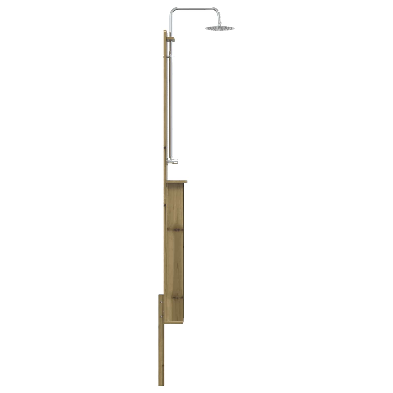 vidaXL Prysznic na zewnątrz 246 cm naturalny