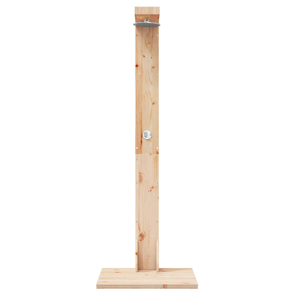 vidaXL Prysznic na zewnątrz 210 cm naturalny
