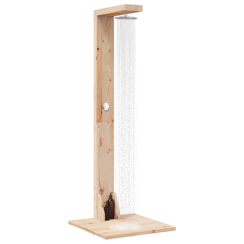 vidaXL Prysznic na zewnątrz 210 cm naturalny