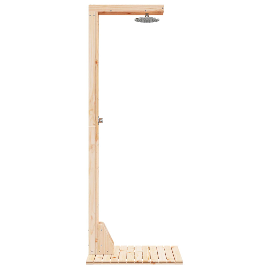 vidaXL Prysznic na zewnątrz 210 cm naturalny