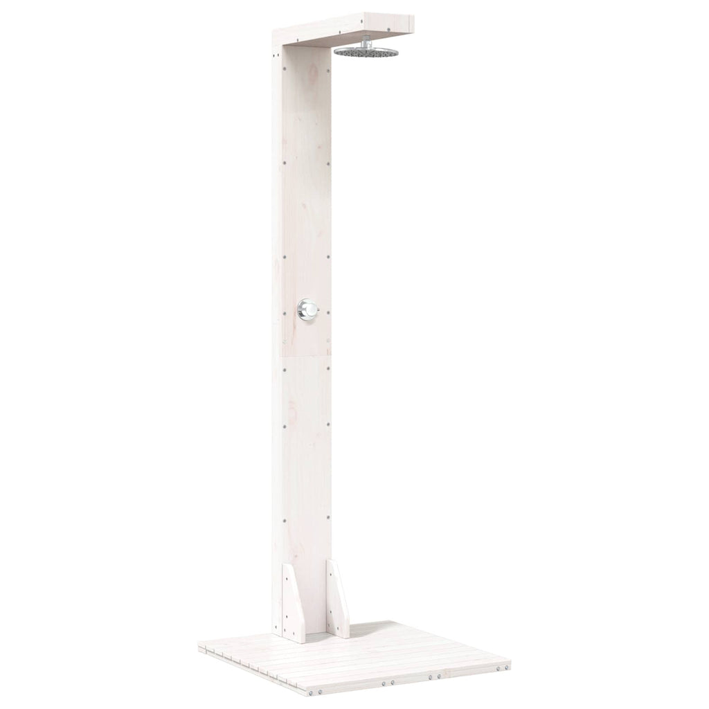 vidaXL Prysznic na zewnątrz 210 cm Biały