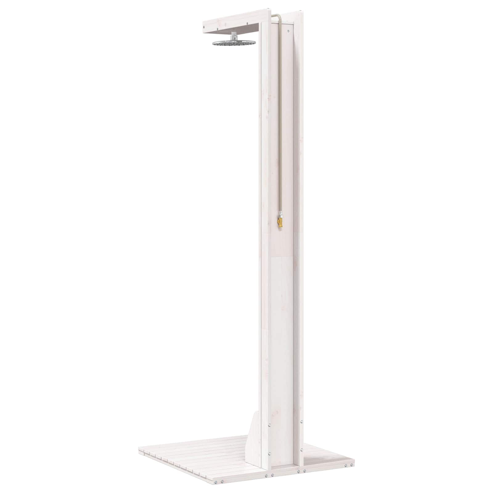 vidaXL Prysznic na zewnątrz 210 cm Biały