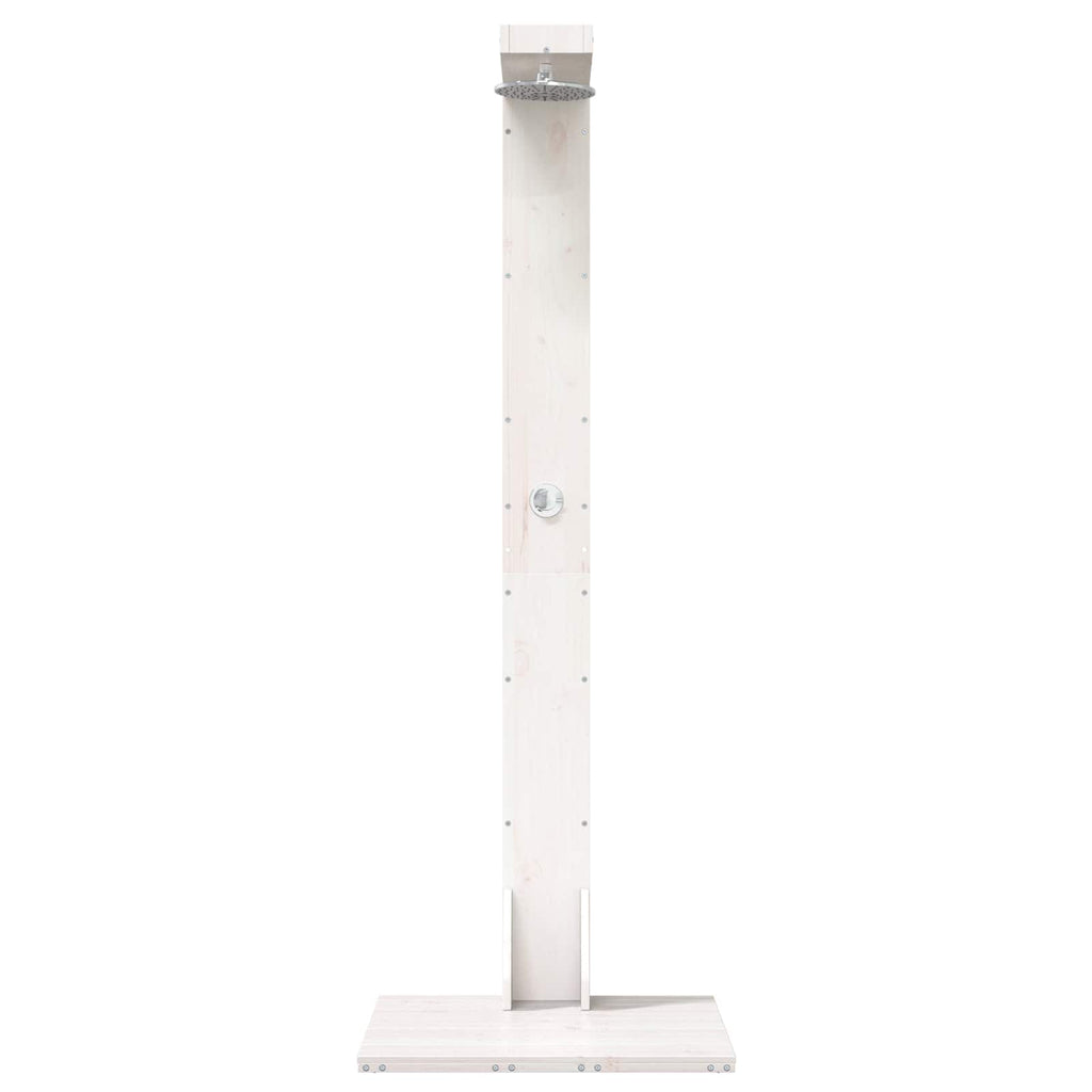 vidaXL Prysznic na zewnątrz 210 cm Biały