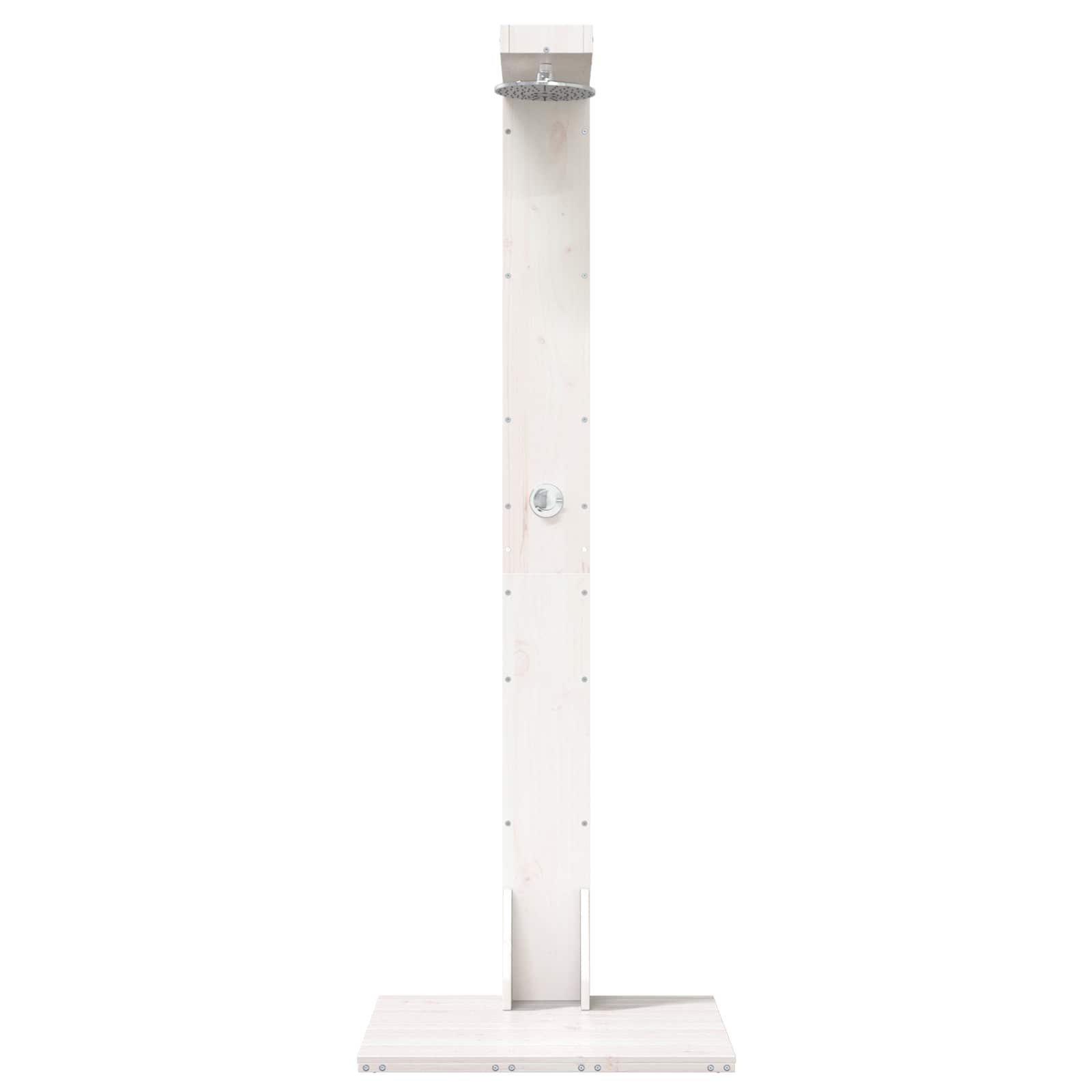 vidaXL Prysznic na zewnątrz 210 cm Biały