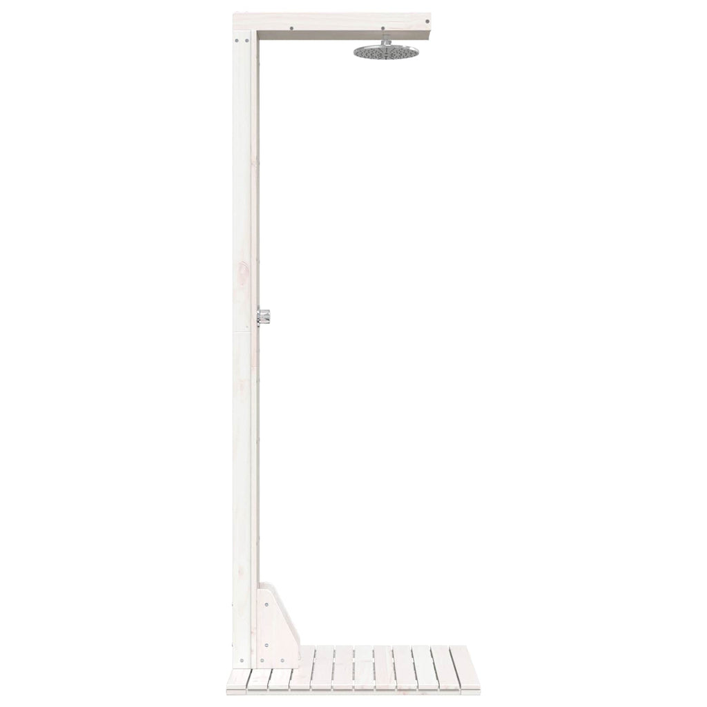vidaXL Prysznic na zewnątrz 210 cm Biały