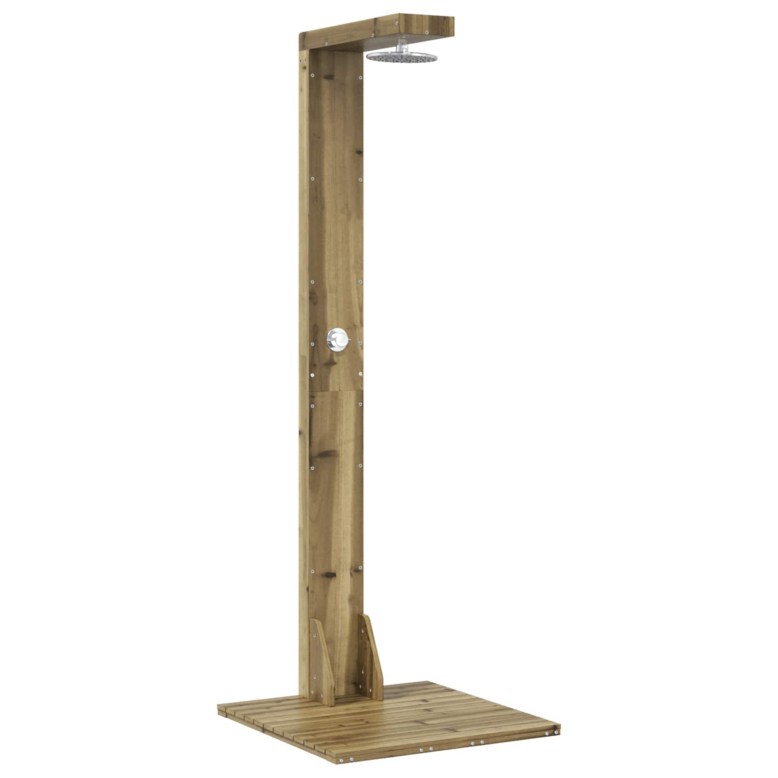 vidaXL Prysznic na zewnątrz 210 cm naturalny