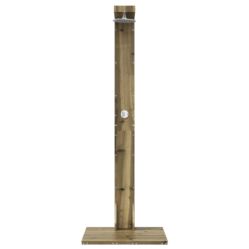 vidaXL Prysznic na zewnątrz 210 cm naturalny