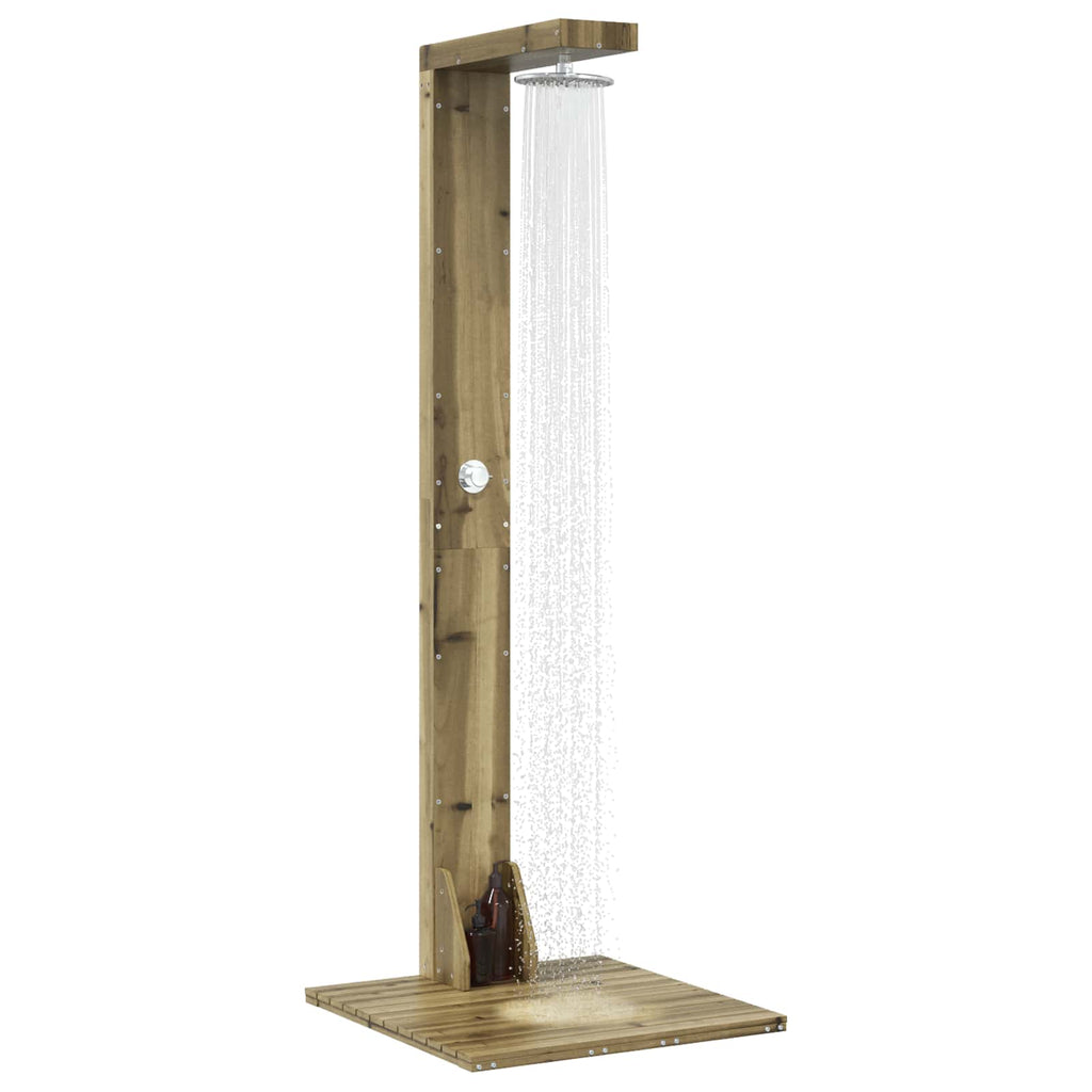 vidaXL Prysznic na zewnątrz 210 cm naturalny