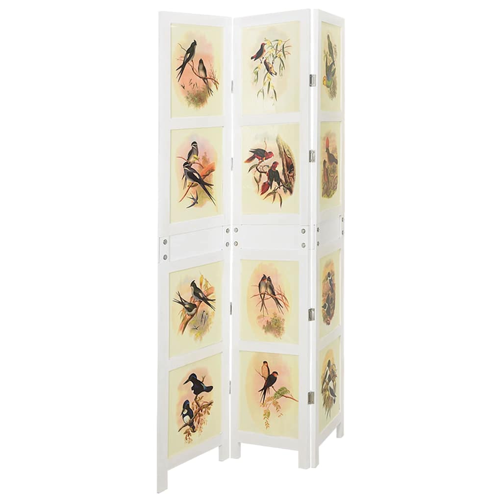 vidaXL Panel Romdivider Biały 106 x 165 cm MDF
