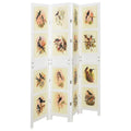 vidaXL Panel Romdivider Biały 141,5 x 165 cm MDF