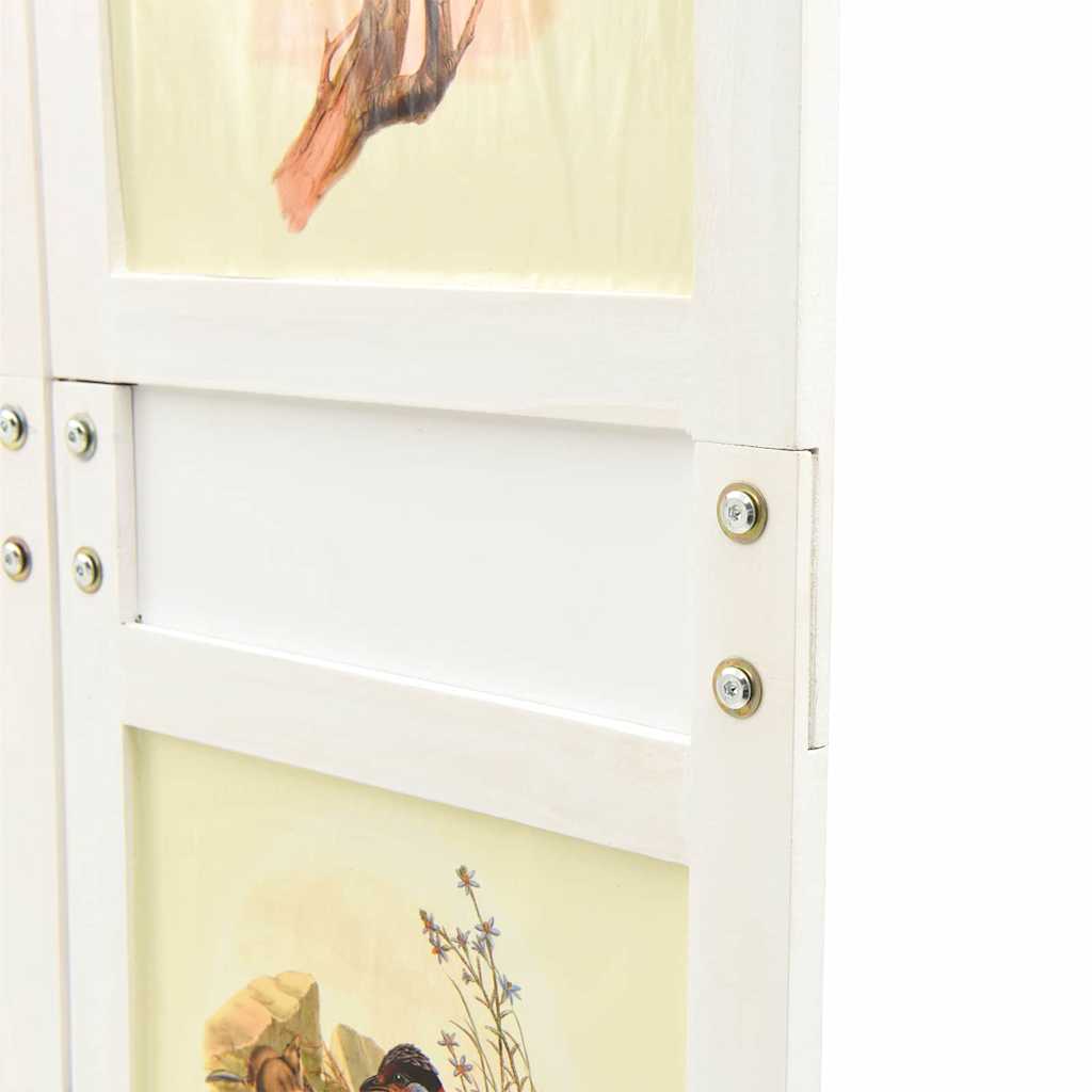 vidaXL Panel Romdivider Biały 176,5 x 165 cm MDF