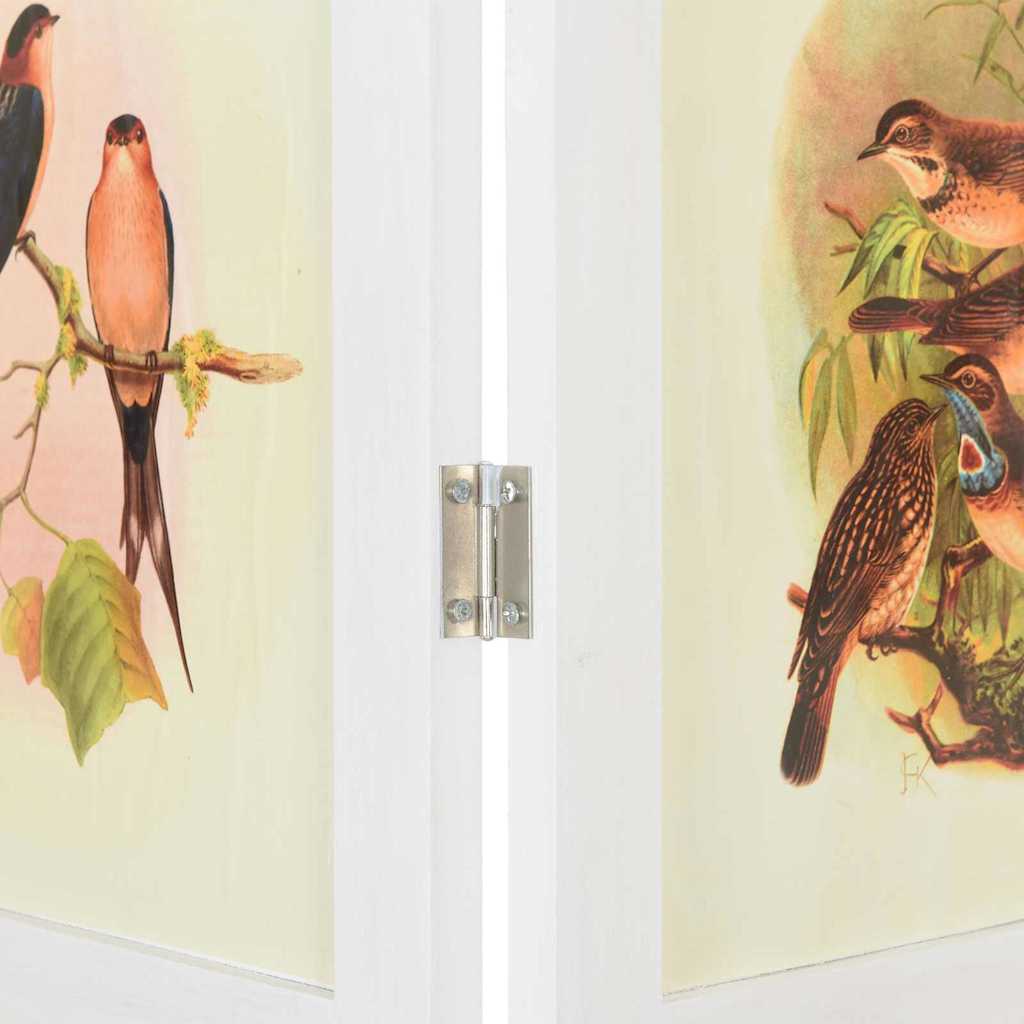 vidaXL Panel Romdivider Biały 176,5 x 165 cm MDF