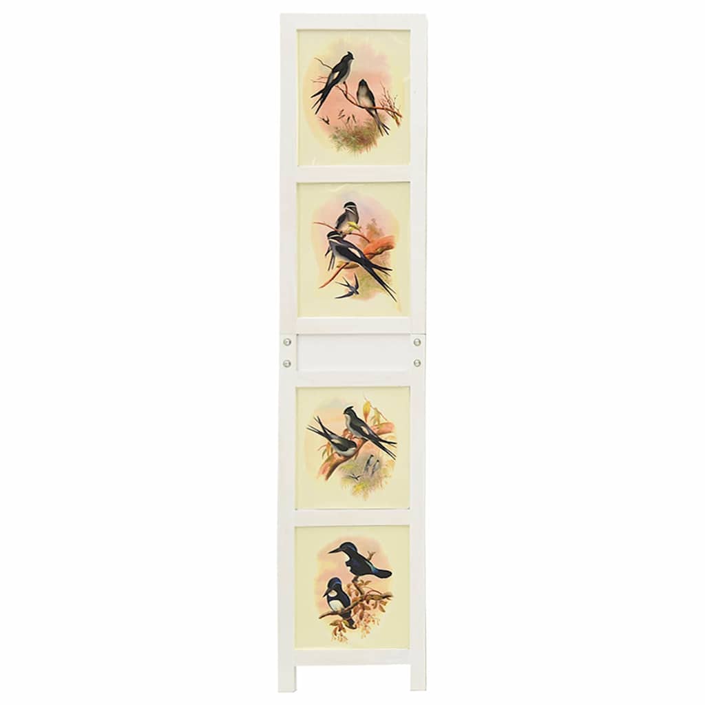 vidaXL Panel Romdivider Biały 176,5 x 165 cm MDF