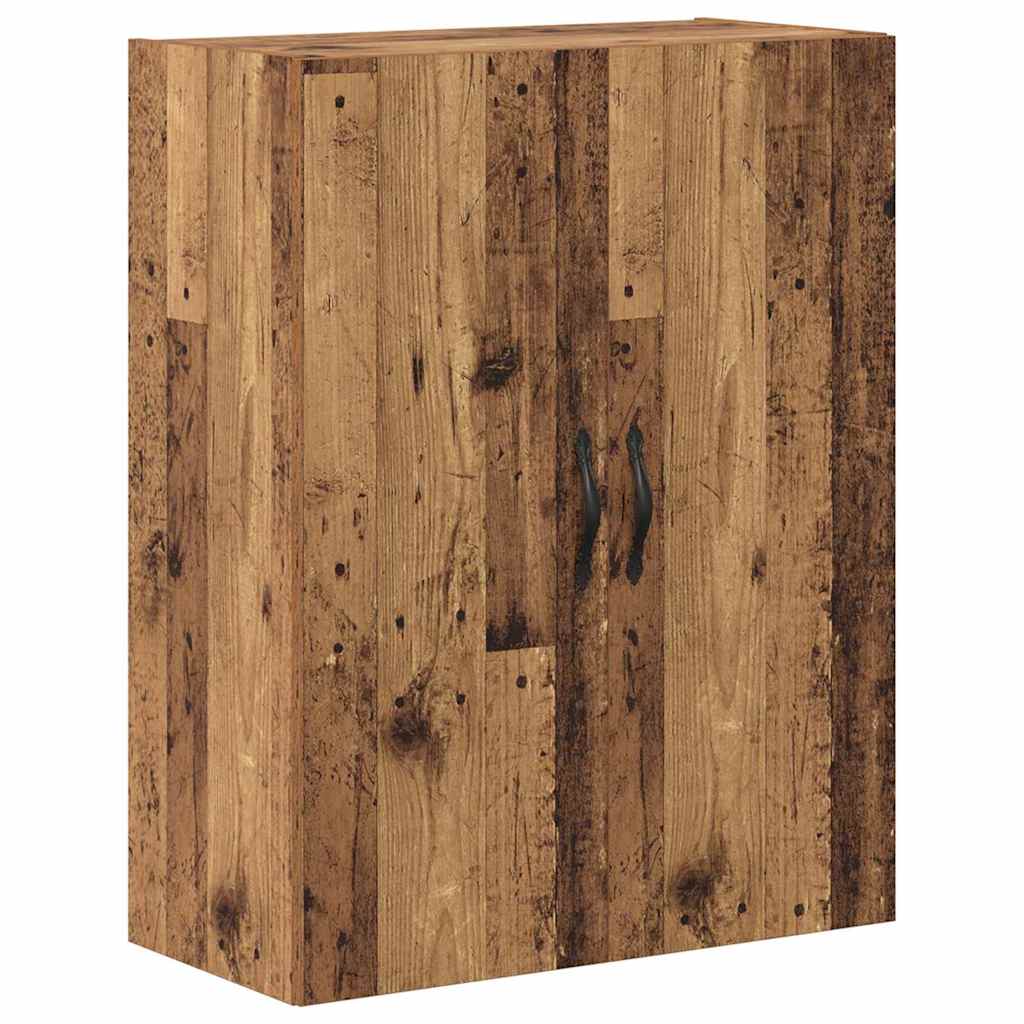 vidaXL Highboard 2 pcs Stare drewno Drewno inżynieryjne i szkło