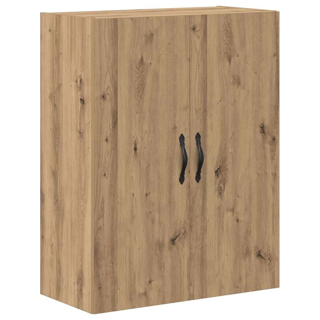 vidaXL Highboard 2 pcs Dąb rzemieślniczy Drewno inżynieryjne i szkło