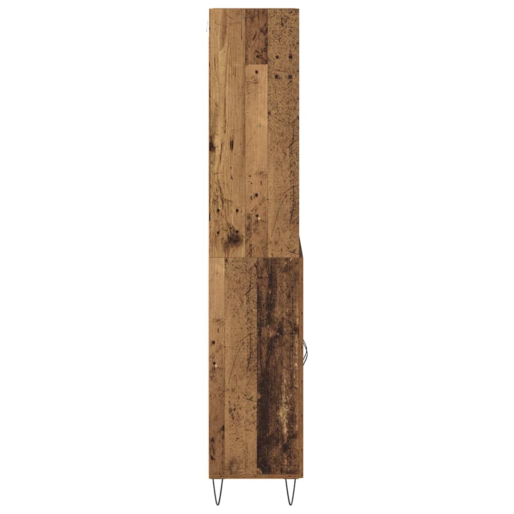 vidaXL Highboard 2 pcs Stare drewno Materiał drewnopochodny