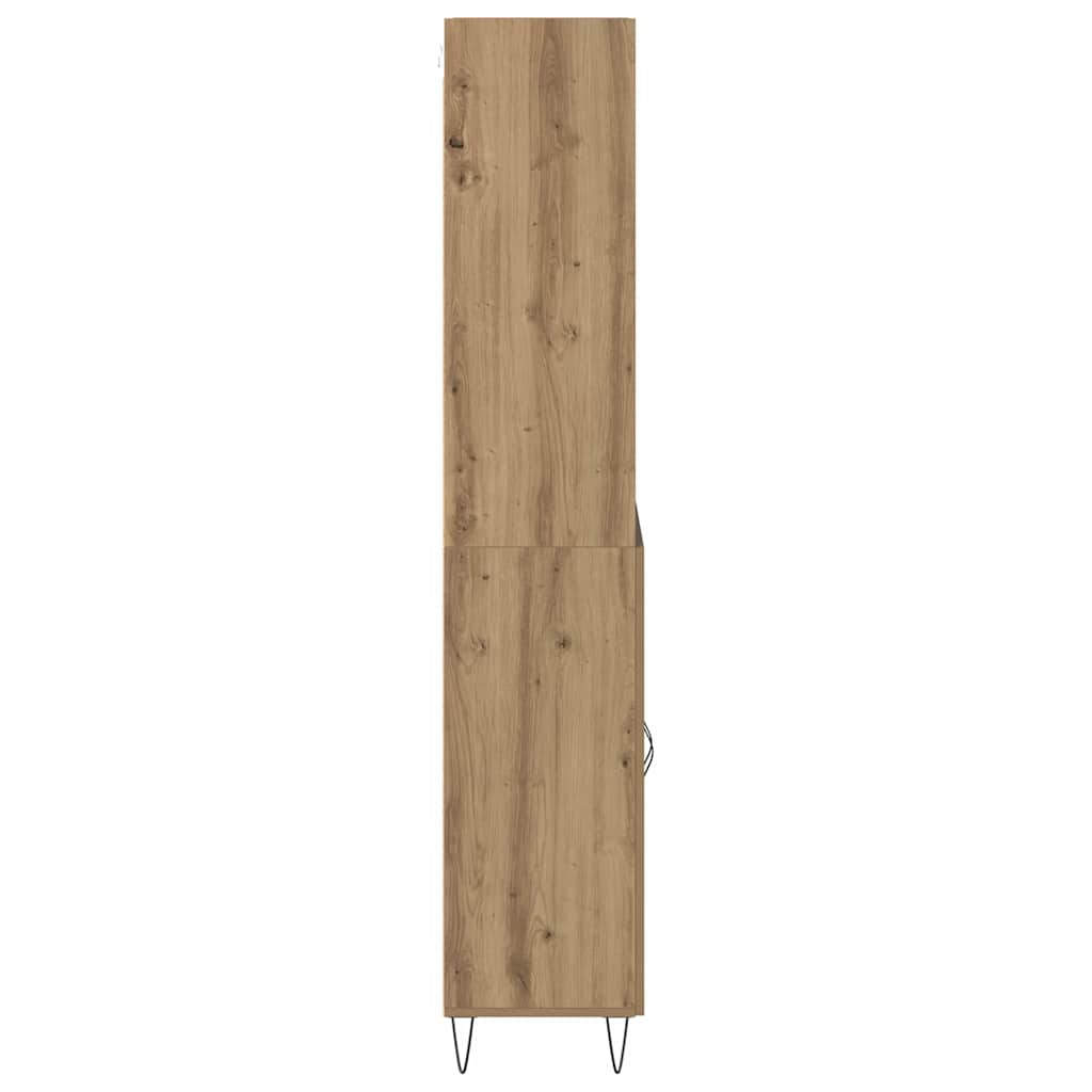 vidaXL Highboard 2 pcs Dąb rzemieślniczy Materiał drewnopochodny
