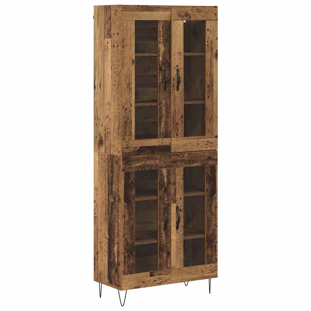 vidaXL Highboard Stare drewno 69,5 x 34 x 180 cm