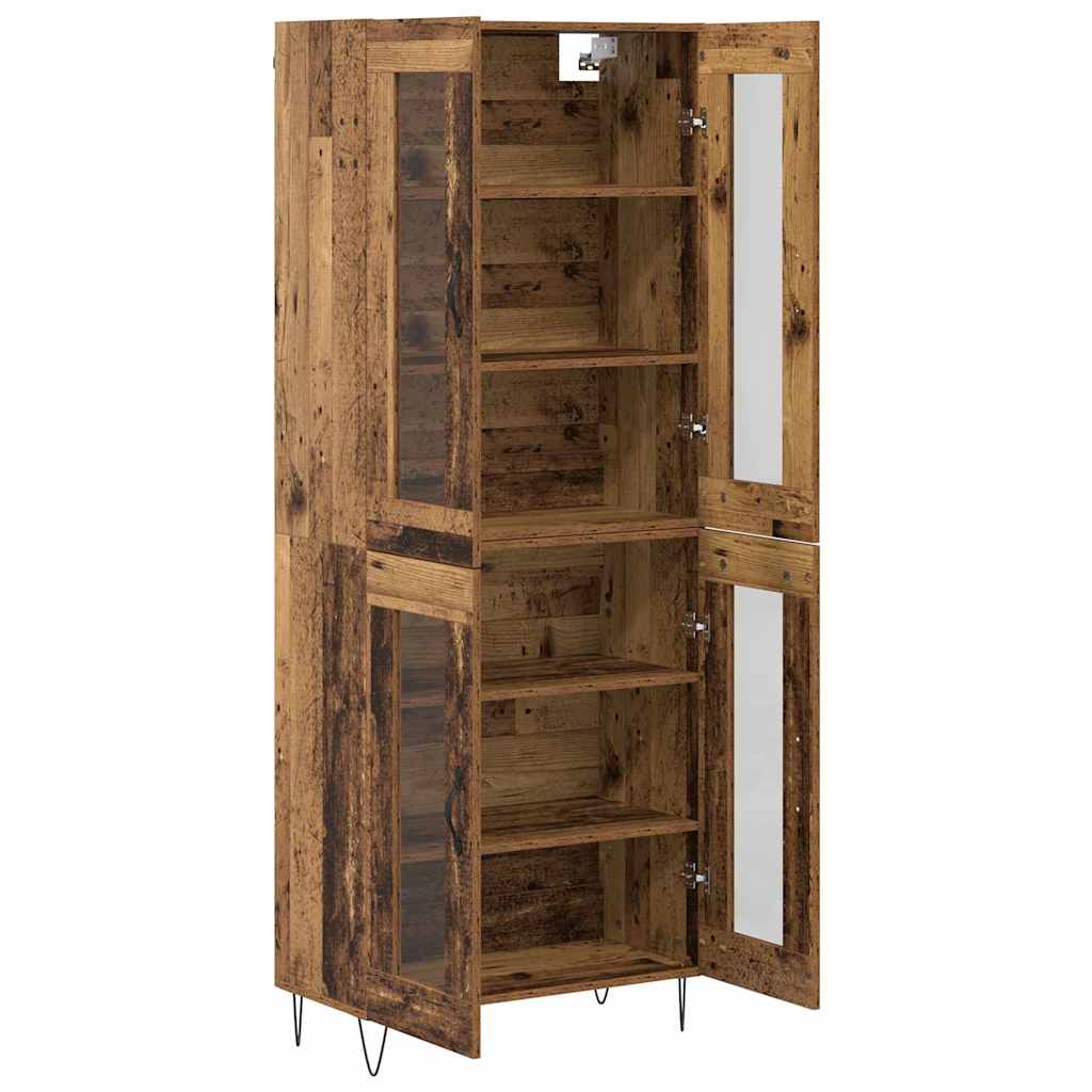 vidaXL Highboard Stare drewno 69,5 x 34 x 180 cm