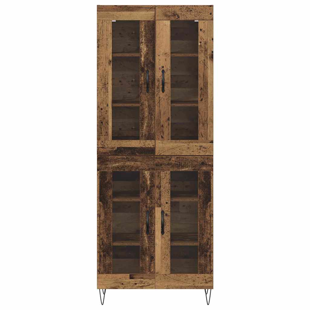 vidaXL Highboard Stare drewno 69,5 x 34 x 180 cm