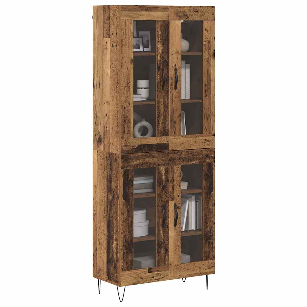 vidaXL Highboard Stare drewno 69,5 x 34 x 180 cm