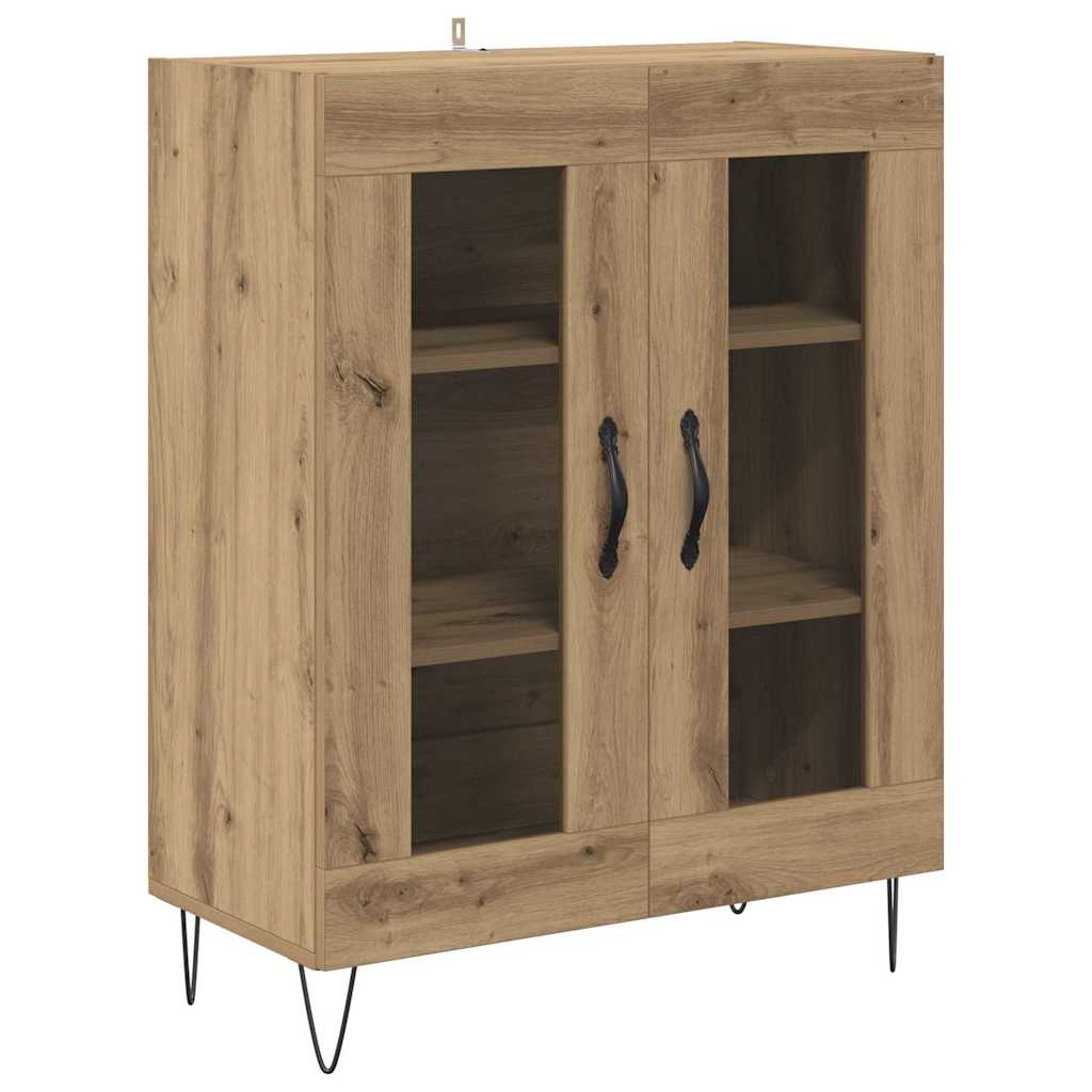 vidaXL Highboard Dąb rzemieślniczy 69,5 x 34 x 180 cm