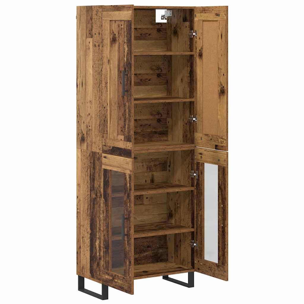 vidaXL Highboard Stare drewno 69,5 x 34 x 180 cm