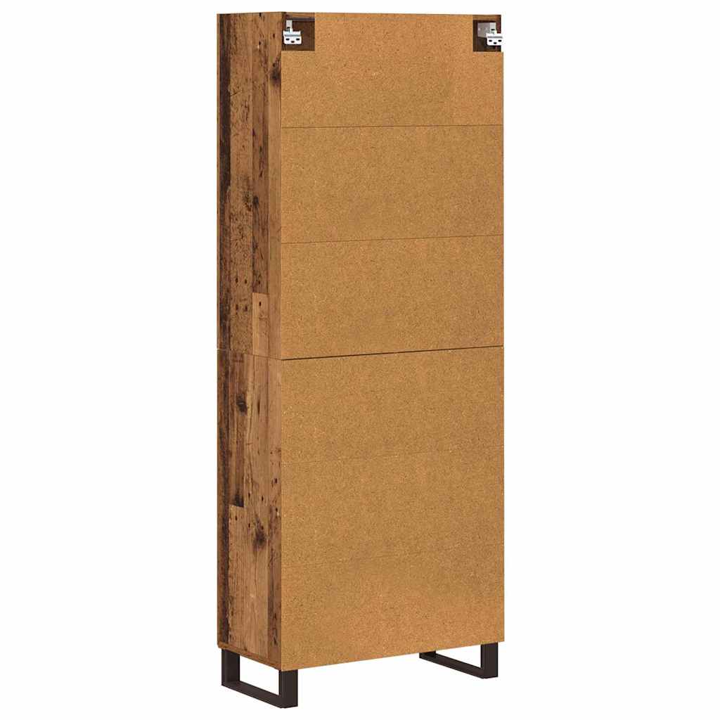 vidaXL Highboard Stare drewno 69,5 x 34 x 180 cm
