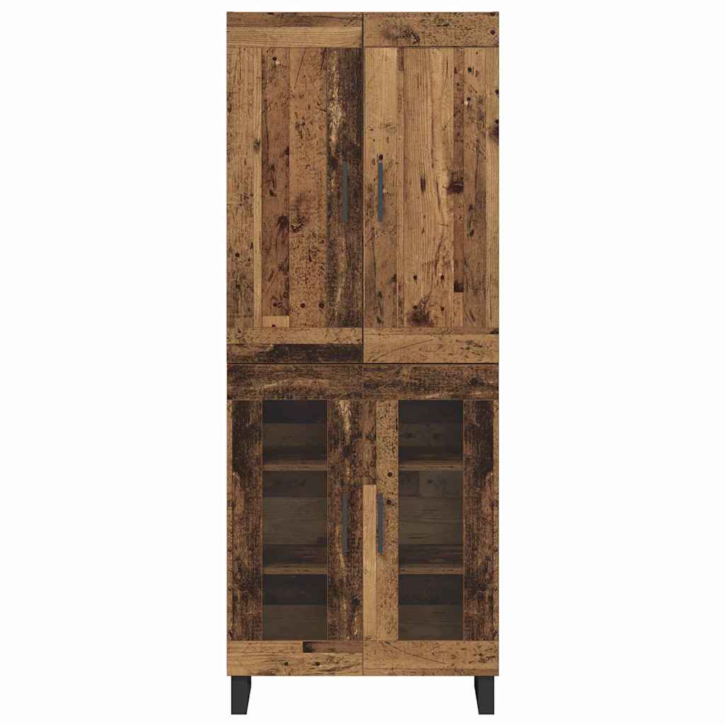 vidaXL Highboard Stare drewno 69,5 x 34 x 180 cm