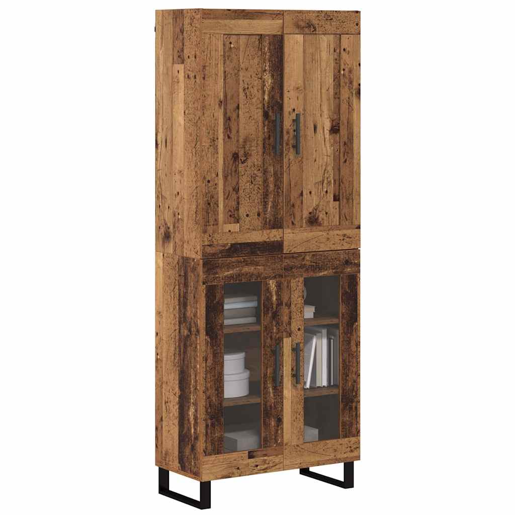 vidaXL Highboard Stare drewno 69,5 x 34 x 180 cm