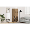 vidaXL Highboard Dąb rzemieślniczy 69,5 x 34 x 180 cm