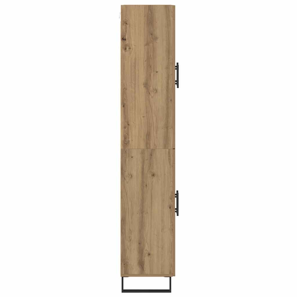 vidaXL Highboard Dąb rzemieślniczy 69,5 x 34 x 180 cm