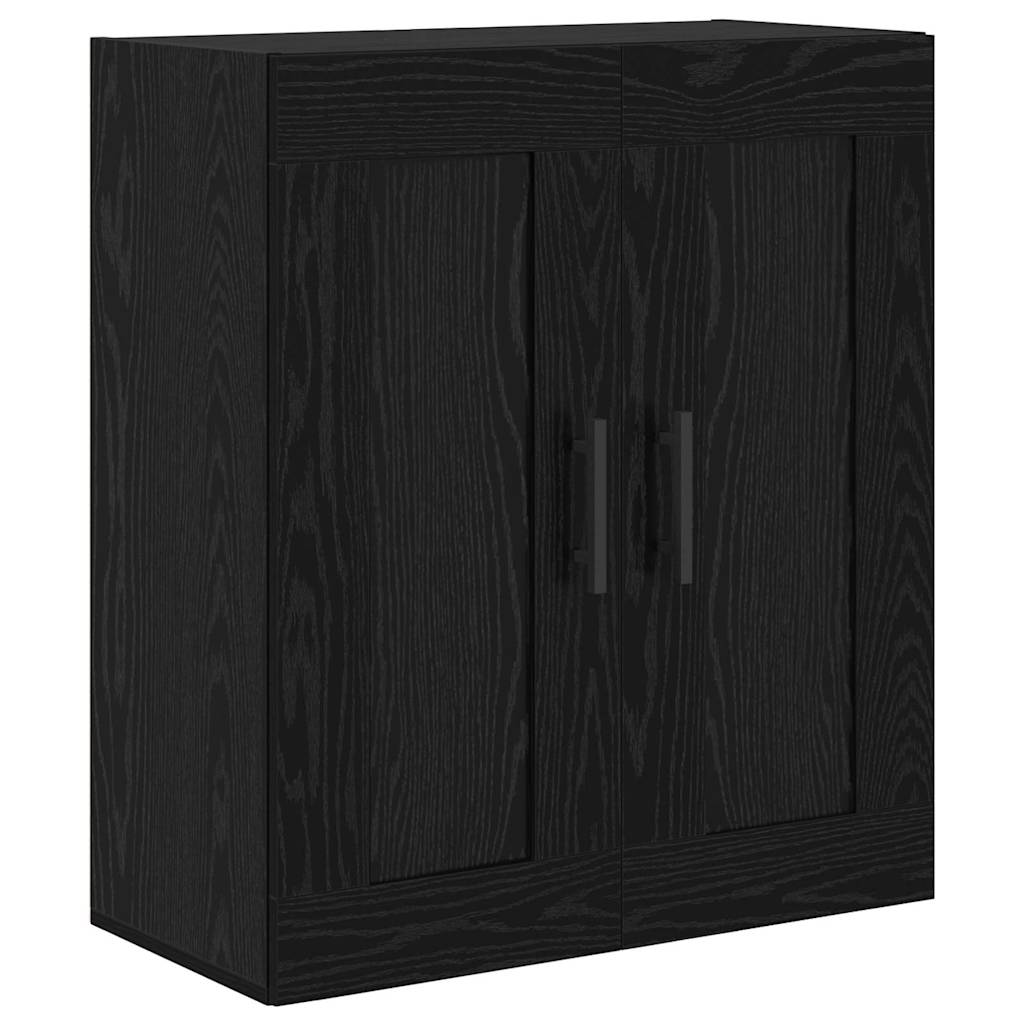 vidaXL Highboard Czarny Dąb 69,5 x 34 x 180 cm Materiał drewnopochodny