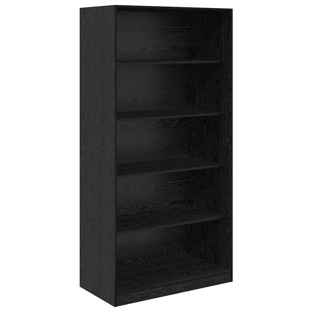 vidaXL Garderoba Czarny Dąb 100 x 50 x 200 cm Materiał drewnopochodny