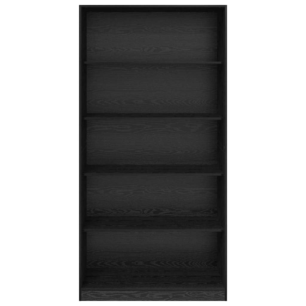vidaXL Garderoba Czarny Dąb 100 x 50 x 200 cm Materiał drewnopochodny