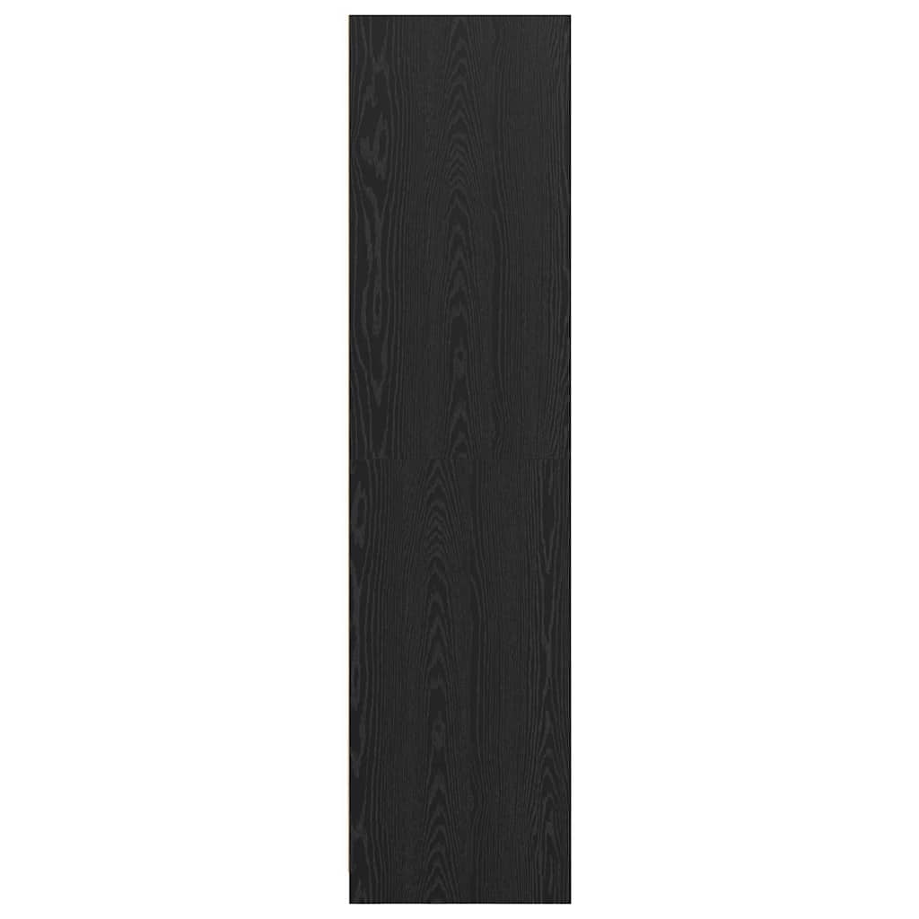 vidaXL Garderoba Czarny Dąb 100 x 50 x 200 cm Materiał drewnopochodny